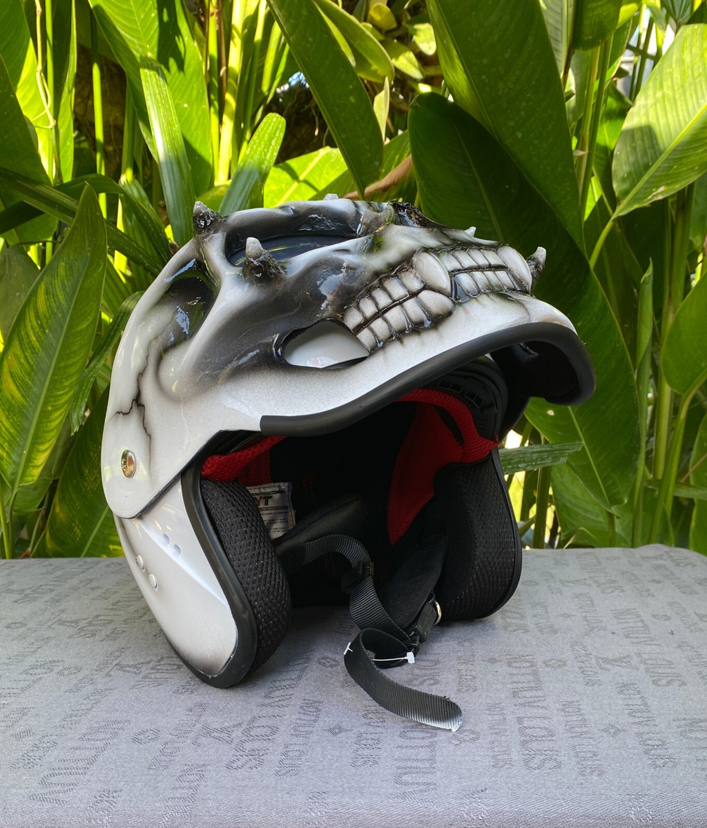 Custom Motorcycle Helmet Ghost Rider Skull Helmet 3D Skull Airbrush Helmet | eBay Custom Motorcycle Helmet Ghost Rider Skull Helmet 3D Skull Airbrush Helmet | eBay