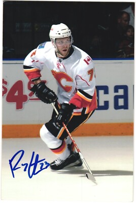 Ryley Grantham Autographed 4x6 Color Photo Calgary Flames #73