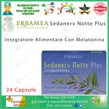 Erbamea Sedanerv Notte Plus 24 Capsule Vegetali Integratore Riposo Notturno
