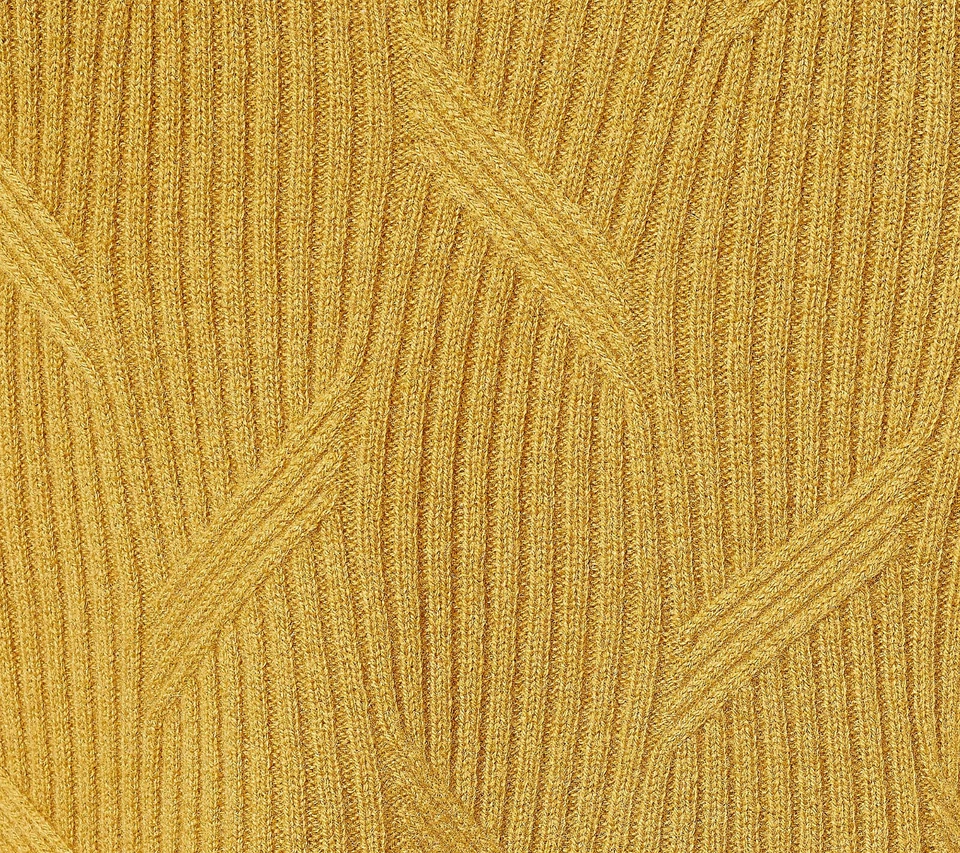 Isaac Mizrahi Live! Cashmere Mock Neck Cable Knit Sweater Dijon Size M A452271 - Image 3 of 4