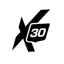 MasterCraft Boat Decal 755438 | X30 Black 4 x 4 3/8 Inch Sticker