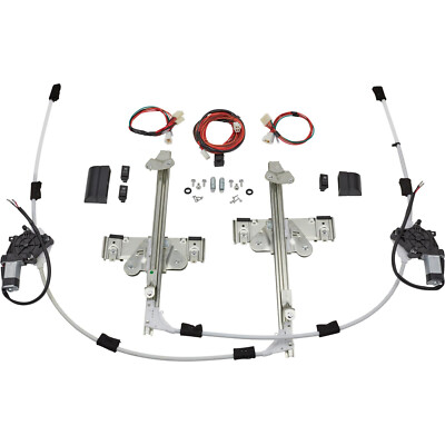 #ad Speedway Universal Hotrod Electric Power Window Conversion Installation Kit $219.99