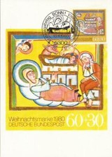 FRG, MK, first day, the birth of Christ, Christmas stamp 1980