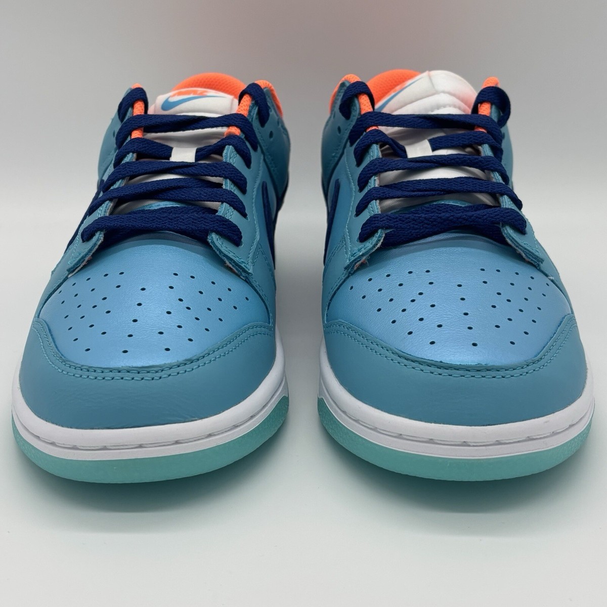 Nike Dunk Low SE Baltic Blue Total Orange Sneakers HQ1538-416 Mens