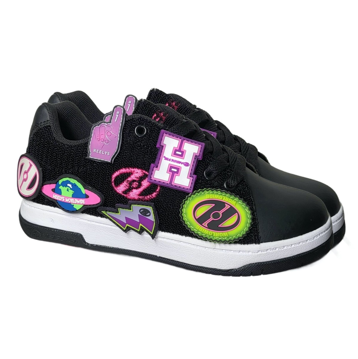 Heelys Split Patches Skate Shoes Size UK 1/2 Black SALE WAS £65!