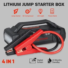 Car Battery Jump Starter with Air Compressor 1200A 12V Charger Emergency Power 