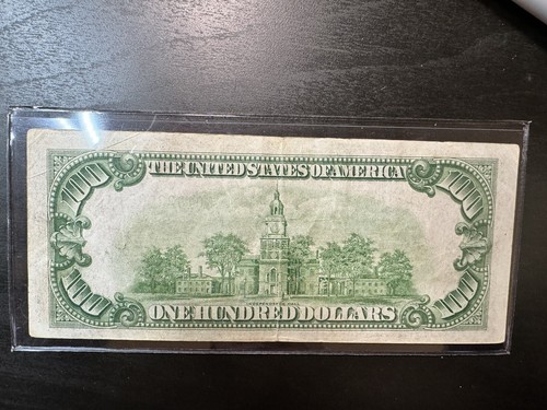 1934 $100 One Hundred Dollar Federal Reserve Currency Note Chicago G01023006A - Picture 5 of 8