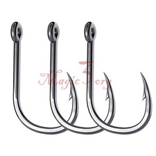 50-1000pcs Fishing Hooks with Boxes #3-#15 Strong Jig Bait Sharp 13 Sizes Bulk
