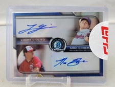 2015 Bowman Chrome Lucas Giolito Max Scherzer Dual Auto #/25 White Sox Nationals