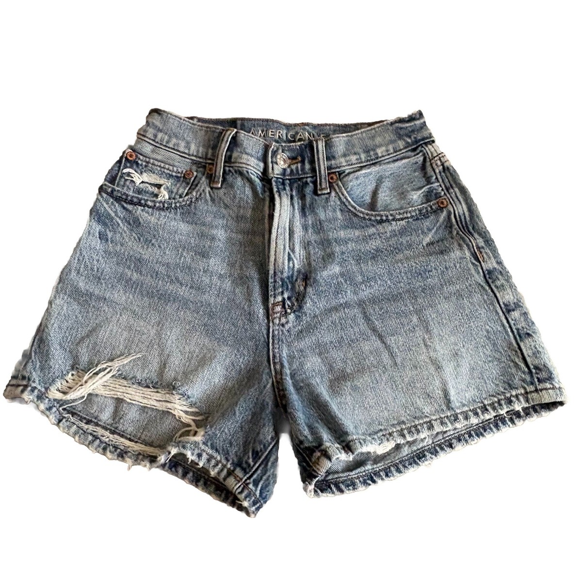 American Eagle Highest Rise 90s Boyfriend Shorts Size 00 Denim