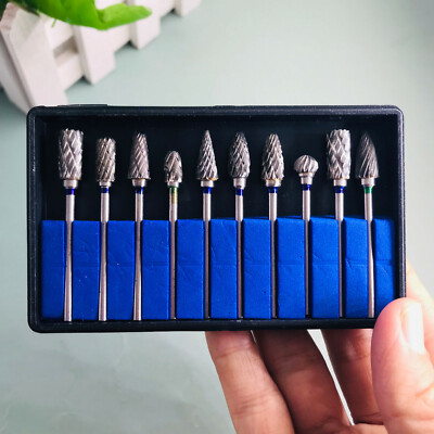 Lot De 10 Fraises Dentaires Carbure De Tungstène 2.35mm - Pour Laboratoire Ou Usage Dentaire