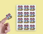 x24 Check Expiry Scrapbooking Journal Envelope Seal Craft Vinyl Stickers  ss61