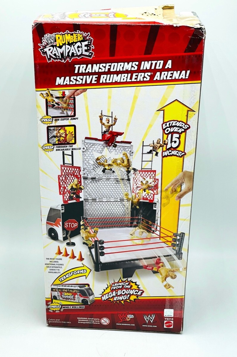 RAMPAGE TOYS ワームラー WWE Mattel Rumblers Rampage Transforming Tour Bus Playset w