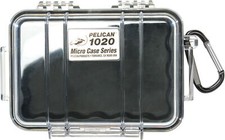 New Pelican 1020 clear with Black Micro Case includes Free engraved nameplate