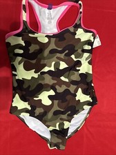 OP Girls 6/6x One Piece Swimsuit Camo Pink W/Tag