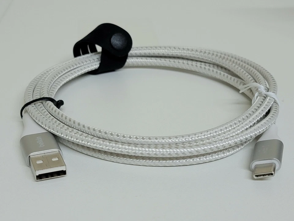 Belkin Boost Charge Braided USB-C Charging Cable 6.6FT - White - Image 2 of 4