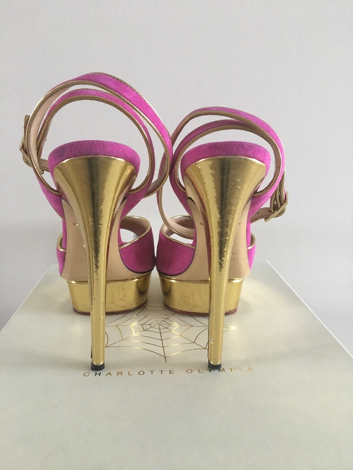 Sandálias Charlote Olympia Irina tamanho 39,5 US$ 825 varejo - Imagem 2 de 4