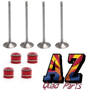 03+ Arctic Cat DVX400 DVX 400 Kibblewhite +1 Intake Exhaust Valves Springs Seals - Bild 2 von 3