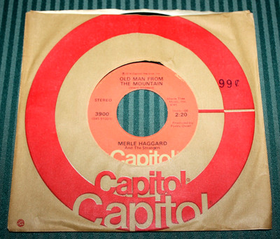 MERLE HAGGARD - Old Man From The Mountain / Holding Things (1974 7'' 45 Vinyl) NM