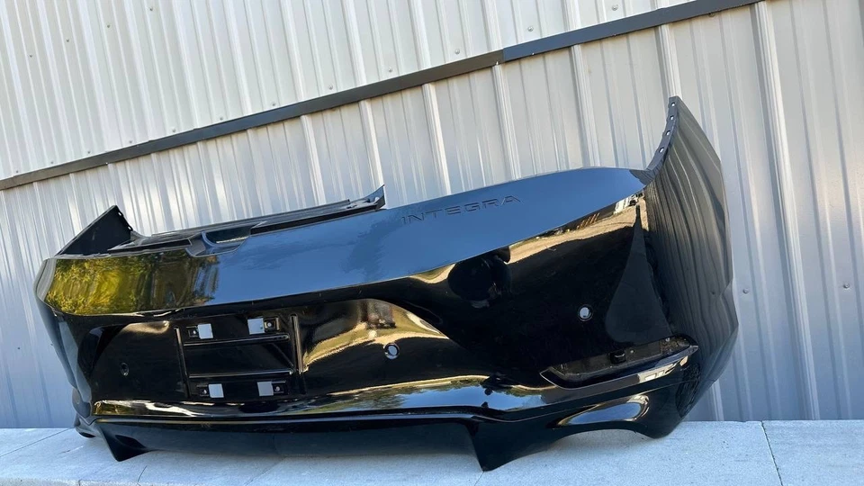 ‼️ NO SHIPPING ‼️BLACK ACURA INTEGRA REAR BUMPER 2022 2023 2024 2025 - Image 2 of 3