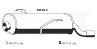 EndschalldäMpfer NachschalldäMpfer Ernst 505048 FüR Peugeot 206 2A CC 2D 16V