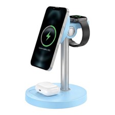 3 in 1 Wireless Charger Stand for iPhone Apple Watch AirPods Magnetic Charging