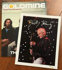 Robby Krieger Signed Limited Photograph Print /200 GOLDMINE Magazine Bundle