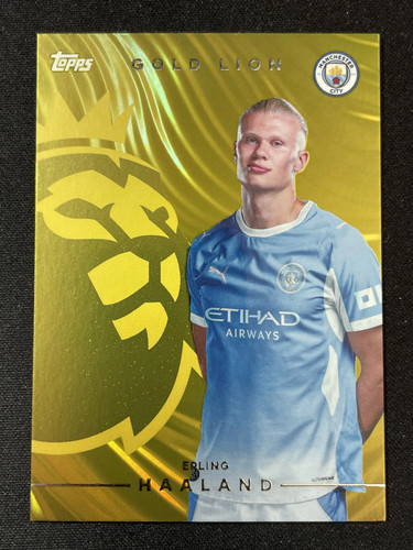 2026-27 Topps Flagship Premier League Erling Haaland Gold Lion #GL-14 YH37