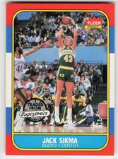 1986-87 Fleer #102 Jack Sikma BASKETBALL Milwaukee Bucks