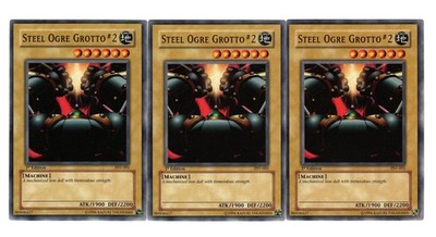 Yugioh- 3X Steel Ogre Grotto #2 - Common - 1st Edition - PSV-001 - Near Mint