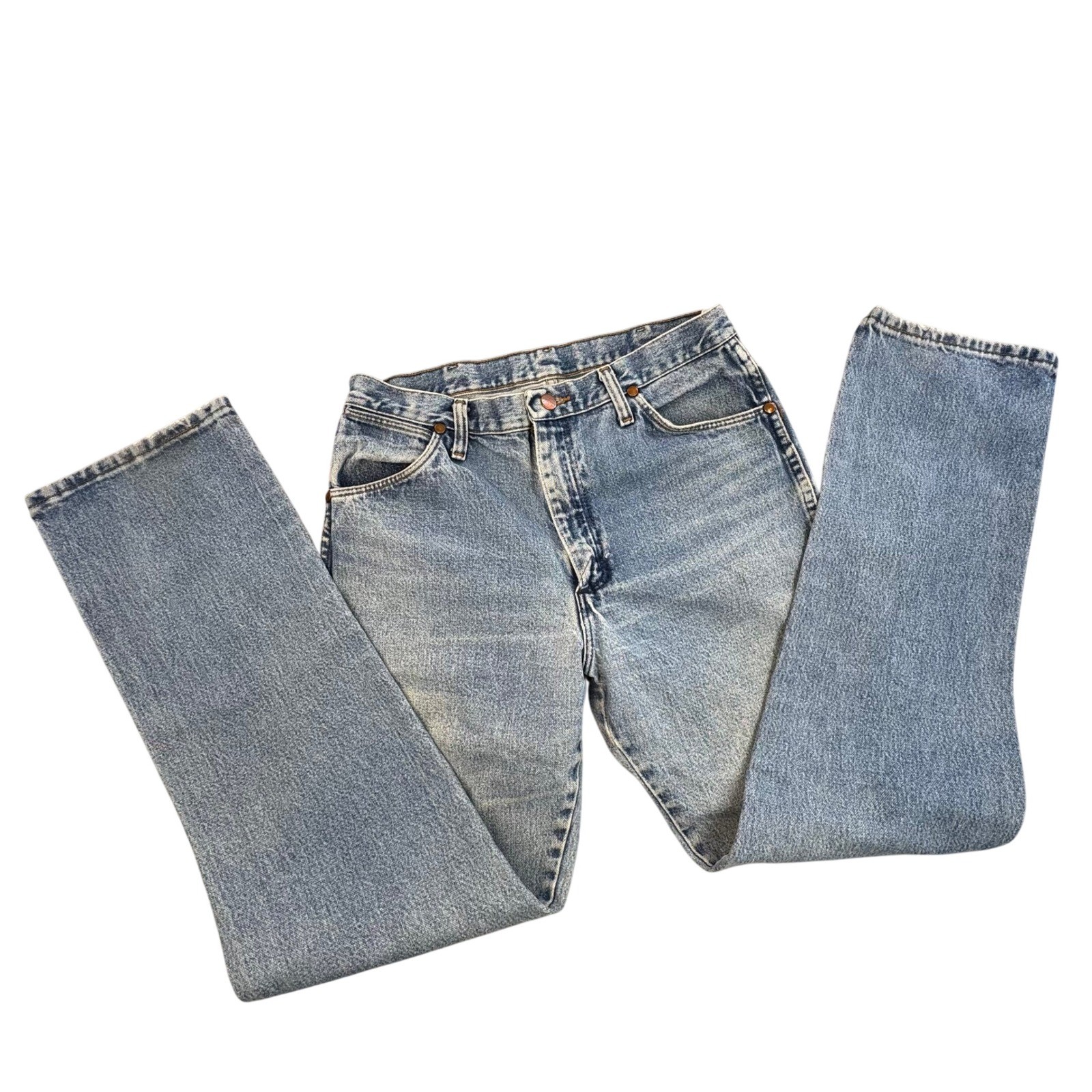 Mens 31x32 Light Wash Blue Straight Leg *flaws