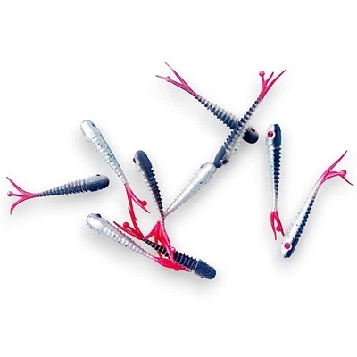 Nano Split Tail Drop Shot Lure 1.2" – Roach Fry – Perch Pike 10pcs FISHIN ADDICT