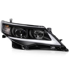 Headlight Pair for Toyota Camry 2012-2014 Black Housing Clear Lens 8115006800