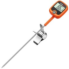 TempPro TP509 Candy Thermometer with Pot Clip, 10" Long Probe Instant Read Meat