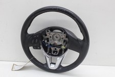 2015 MAZDA 3 Mk3 (BM) Multifunctional Black Steering Wheel 4 Spoke Leather K0273