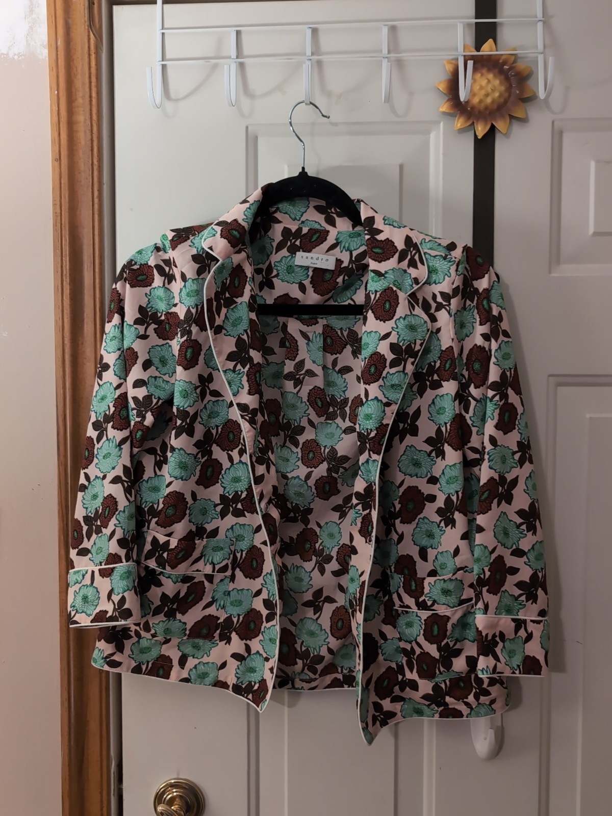 Sandro Floral Button Down Blouse - image 1