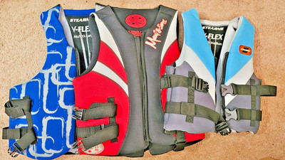Stearns V-FLEX/Maui&Sons Life Vests Coast Guard Approved Adult Med,LG, XXL