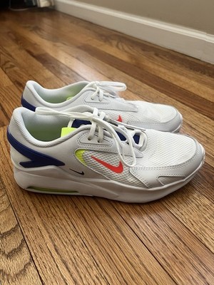 Nike Air Max Bolt Boys 7Y, Women 8.5/9 White Crimson Volt Athletic Sneaker