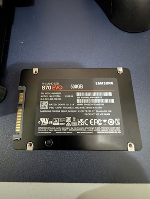 Samsung 870 EVO 500GB 2.5'' SATA III SSD MZ-77E500 V-NAND Solid State Drive