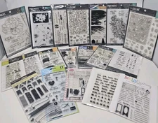 Lot Of 19 Clear Stamps Mixed Brands