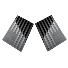 2Pc Aluminum American Flag Sticker Car Emblem Badge Motorcycle Stickers Exterior