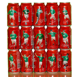 Coca Cola cans from MEXICO "Football players WORLD CUP 98"
