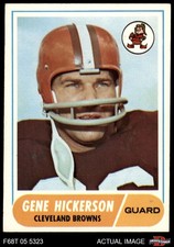 1968 Topps #76 Gene Hickerson Browns-FB HOF Ole Miss 5 - EX