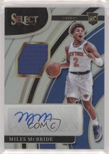 2021-22 Panini Select Rookie Jersey Silver Prizm 164/199 Miles McBride Auto 09te