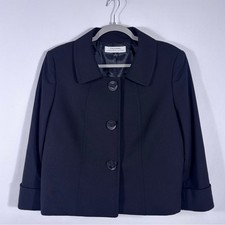 Tahari Classic Black Women's Blazer Size 10 T5