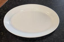 Arabia Finland White Oval Platter.~Serving Di...