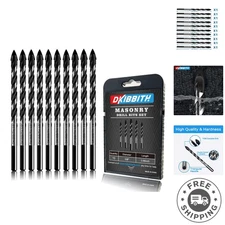 Efficient 10-Piece 1/8" Carbide Tungsten Drill Bits for Multi-Material Projects