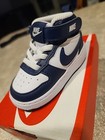 Nike Court Borough Mid 2 (Tdv) Toddler Kid’s Shoes Sz 4C White/Blue Cd7784-107
