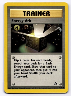 Energy Ark 75/75 Neo Discovery Unlimited 2001 Pokemon MP ''Big Mama'' Togawa Itoh