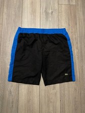 Lacoste Shorts Nylon Swim Black Blue Y2K Mens